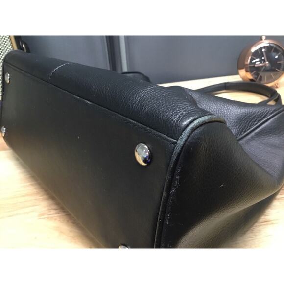 COACH PEBBLE LEATHER Tayler SATCHEL TOTE PURSE BAG Carryall - Picture 5 of 16